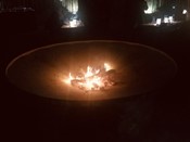 Tau Game Lodge Luxury Facilities Boma Fire